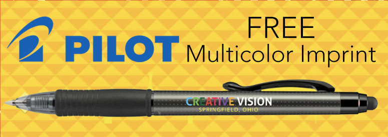 free multicolor imprint on promotional Pilot pens